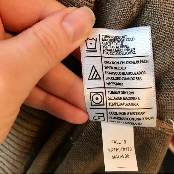 TRICOTS ST RAPHAEL Sweater Quarter Zip Pullover Knit Mockneck Cigar Brown NWT - Picture 11 of 11